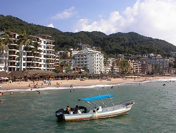 puerto vallarta beaches - playa los muertos beach from the pier