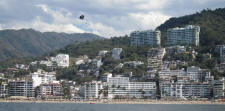 los muertos beach from the Bay - picture thanks to benoit gagnon