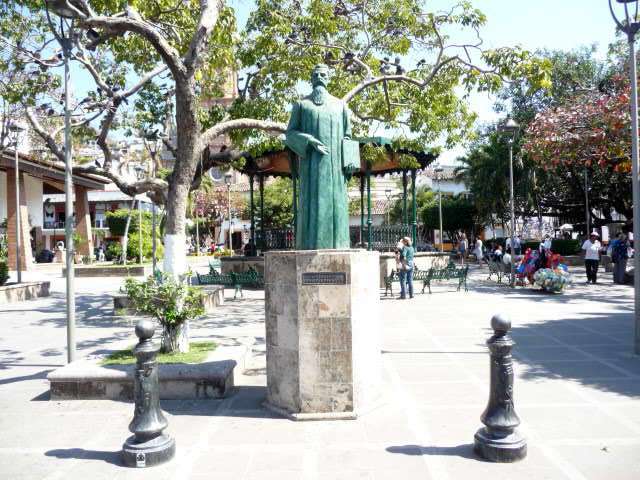 in downtown puerto vallarta the main plaza
