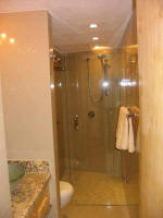 bathroom and shower