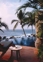 mexico puerto vallarta villas - pool and tropical Bay views